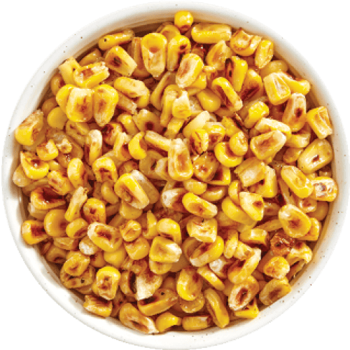 charred corn